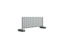 Veberbau ogrodzenia tymczasowe budowlane panel pełny niski Hard_Low_White_02.png