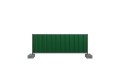 Veberbau ogrodzenia tymczasowe budowlane panel pełny niski Hard_Low_Green_01.png