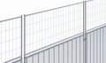 Veberbau - ogrodzenie budowlane tymczasowe - akcesoria - nadstawka na panel pełny b.jpg