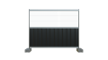 Veberbau ogrodzenia tymczasowe budowlane panel półpełny Hard_Half__Black_01.png