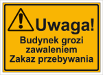 TABLICA BUDOWLANA OSTRZEGAWCZA (TBO 38)